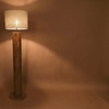Cedar Beige Jute Floor Lamp with Beige Jute Base