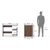 Tylor Engineered Wood Study Table in Classic Walnut Finish