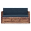 Bram 3 Seater Pull Out Sofa cum Bed In Delft Blue Colour