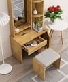 Hexa Red Wooden Dressing Table in Giant Wood Colour