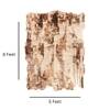 Beige Brown Abstract Wool Silk Shaped Rug Hand Tufted Area Rug for Living Room Bedroom 5x8