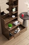 Hexa Red Wooden Dressing Table in Flower Wenge Colour