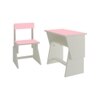 Utopia Extendable Toddler Study Desk and Chair Set in English Pink Colour