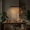 Slimline 24 Brown Wooden LED Hanging Lamp