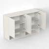 Opryt Engineered Wood Wall Mounted with Shelf Two Kitchen Cabinet Rack In White Finish