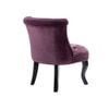 Grenier Fabric Slipper Chair in Purple Color