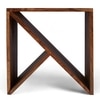 Noah Sheesham Wood Contemporary Tea Table End Table In Natural Teak Finish