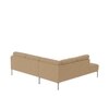 Modernelegance Wood Right Aligned 3-Seater With Upholstery Non Storage Sofa In Brown Colour