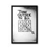 The Castle Decor Think Outside The Box Motivational Wall Art 8x12 Inch