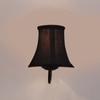 Devansh Black Wall Mounted Lamp With Black Cotton Shade