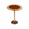 Timber's Solid Wood Side Table in Walnut Brown Finish