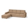 Apollo Compact Sofa (Colour : Sandshell Beige, Cushion : Soft, Back Type : High Back, Seating Capacity : Left Aligned 3 Seater + Left Aligned Chaise)