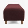 Zelko Boucle 2 Seater  Ottoman Bench in Pink Color