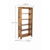 Krishu Solid Wood  Bookshelf in Honey Oak Finish