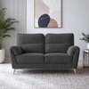 Osbert Velvet 2 Seater sofa in Dark Grey color