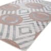 Jaipur Rugs Soft Modern Geometric Wool 5x8 Feet Classic Gray & Bijou Blue Dhurrie Carpet