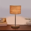 Devansh Beige Jute Table Lamp With Natural Wood Base & Steel Pipe (7X17 Inches)-9