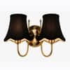 Devansh Metal Electric Wall Light in Gold Colour with White Shade Count of 1 Light
