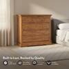 Tuscany Solid Wood Chest of 5 Drawers in Natural Teak Finish