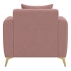 Daraco Velvet 1 Seater Sofa in Pink Color