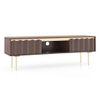 Keoni Solid Wood Free Standing TV Unit in Claret Mahogany Finish