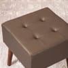 Axel Faux Leather Wooden bench stool for bedroom Set of 2