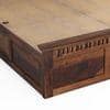 Madhvi Solid Wood King Size Bed In Box Storage Bed In Provincial Teak Finish