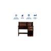 Shamon Study Table in Columbia Walnut Finish