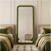 The Artment Unbreakable Green Square Puff Floor Mirror (170 x 70) cm
