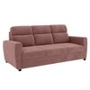 Alvaro Velvet 3 Seater Sofa Pink Color