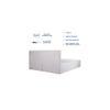 Havelock Engineered Wood Queen Size Bed In White Finish