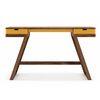 Truman Solid Wood Study Table in Teak Finish Colour Passion Flower