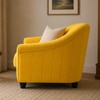 Hamaz 1 Seater Sofa In Fabric Yellow Color