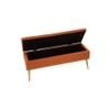 Kajana 2 Ottoman with Storage Color in Orange