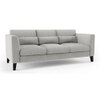 Lewis Sofa (Colour : Vapour Grey, Cushion : Hard, Seater : 3+2)