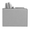Elano Modern Premium 1 Seater Velvet Pull Out Sofa Cum Bed with Improted Mechanism In Grey Color