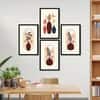 The Castle Decor Boho Abstract Botanical Wall Art Set of 4 Design 6 11x17 Inch