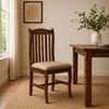 Sleev Sheesham Wood Dining Chairs in Provincial Teak Finish Set of 2