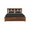 Sable Solid Wood Queen Box Storage Platform Bed In Provincial Teak Finish