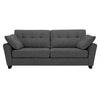 Edo 3 Seater Uphostered Sofa in Grey Colour
