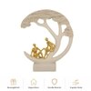 Family Tree Showpiece with Golden Figurines Modern Decorative Sculpture