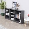 Hexa Engineered Wood Bookshelf Multipurpose Storage Rack in Slate Grey Colour