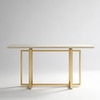 Elegant Metal Console Table in Gold Colour