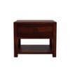 Chinku Solid Wood Bedside Table in Teak Finish