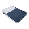 Javi White & Blue Checkered Cotton Double Bed Dohar Reversible 2 Layer Size 240 X 220 Cms