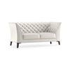 Weston 2 Seater Half Leather Sofa in White Colour