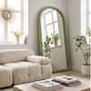 The Artment Unbreakable Green Arch Puff Floor Mirror (170 x 70) cm