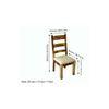 Newport Sheesham Wood   Dining Chair in Jute Beige     TEAK FINISH