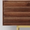 Katana Large Solid Wood Media Unit in Brown Colour