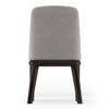 Taarkashi Solid Wood Dining Chair Set Of 2 In Ameican Walnut Finish With Gainsboro Grey Fabric Colour